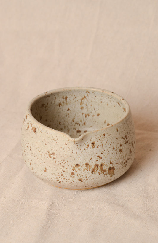 Matcha bowl spotted grey