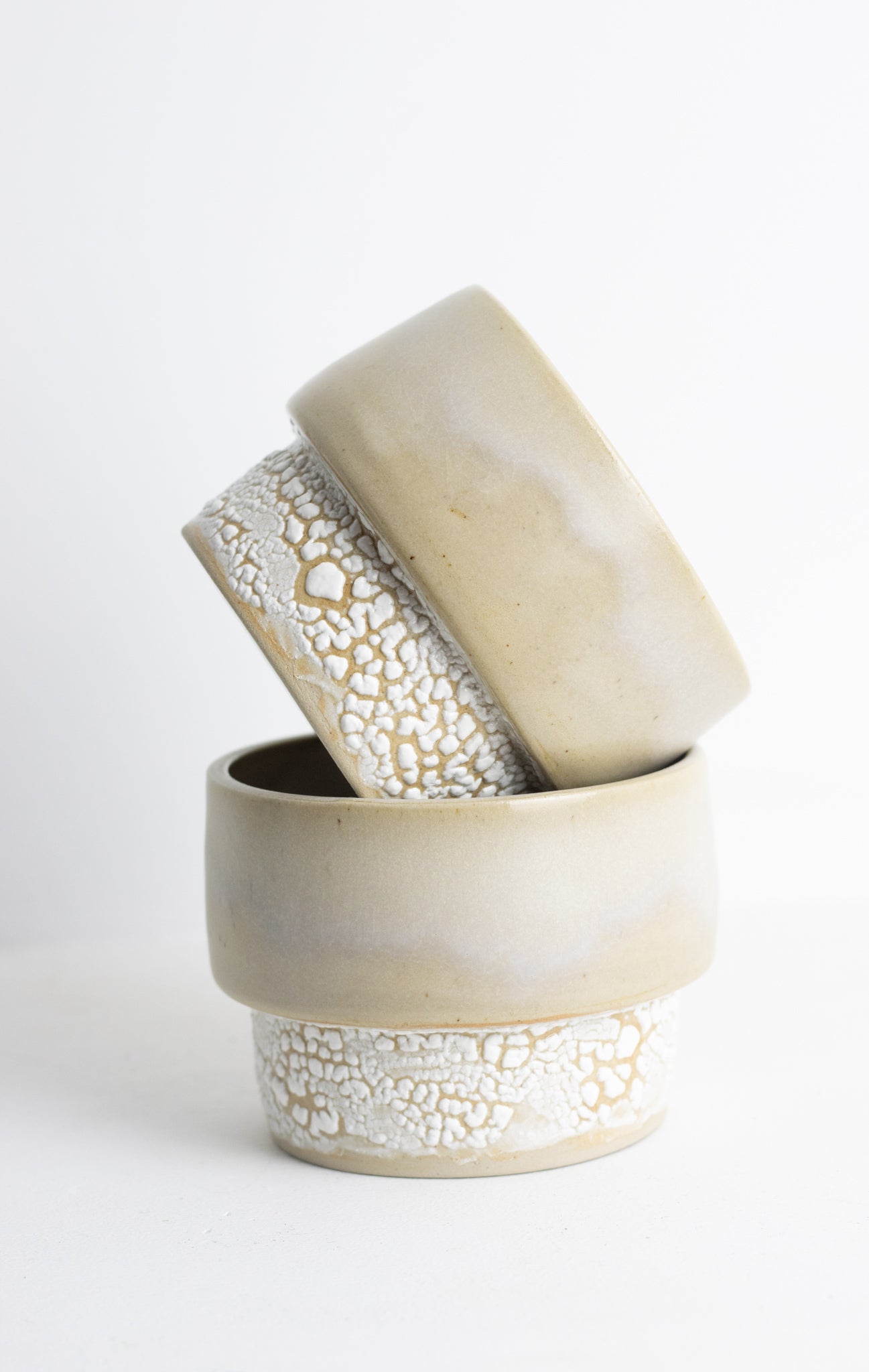 Stackable cup beige M