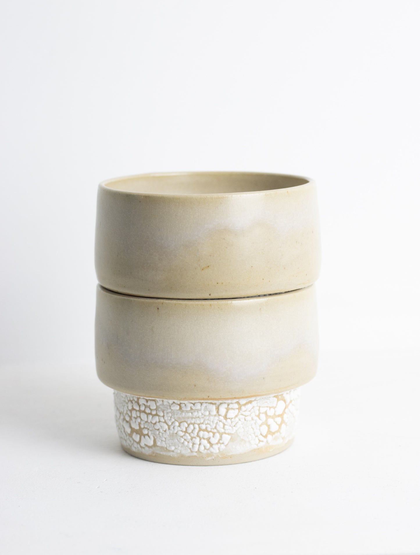 Stackable cup beige M