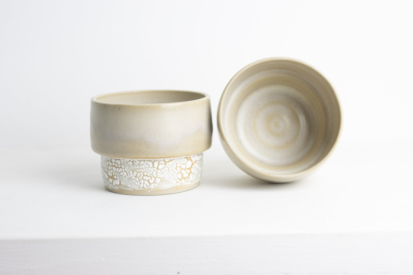 Stackable cup beige M