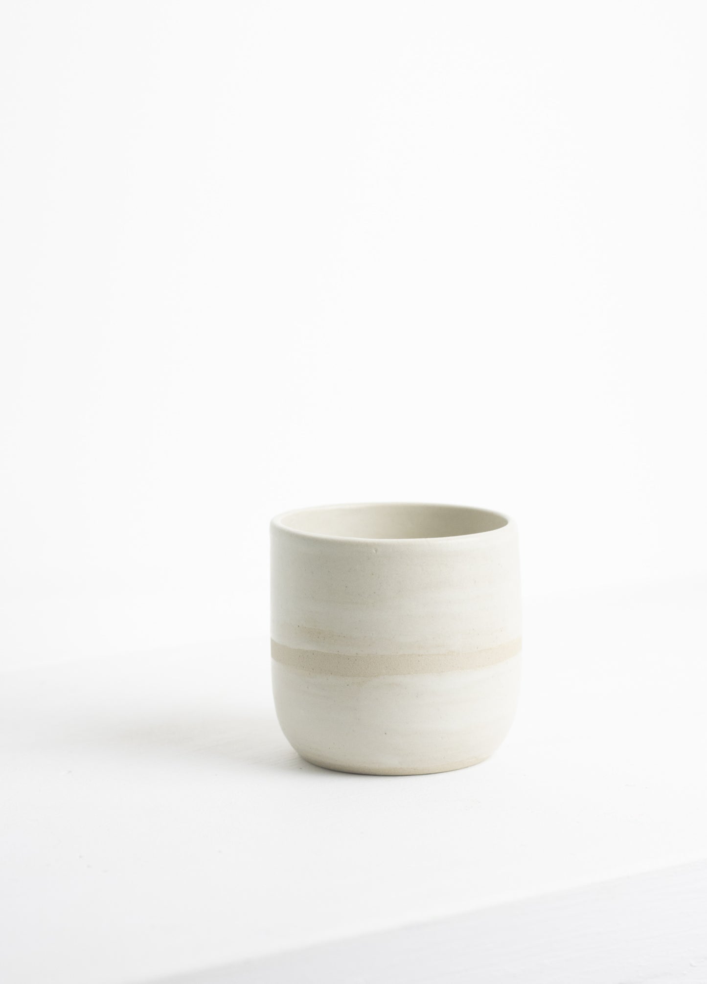 Stripe cup white -