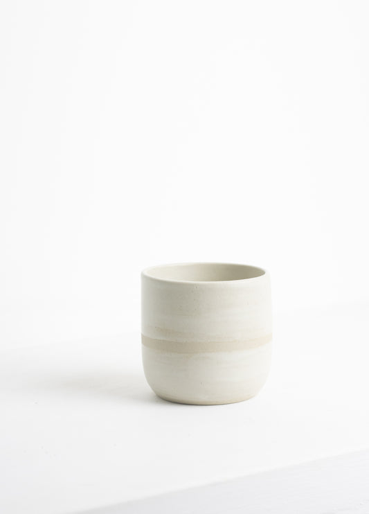 Stripe cup white -