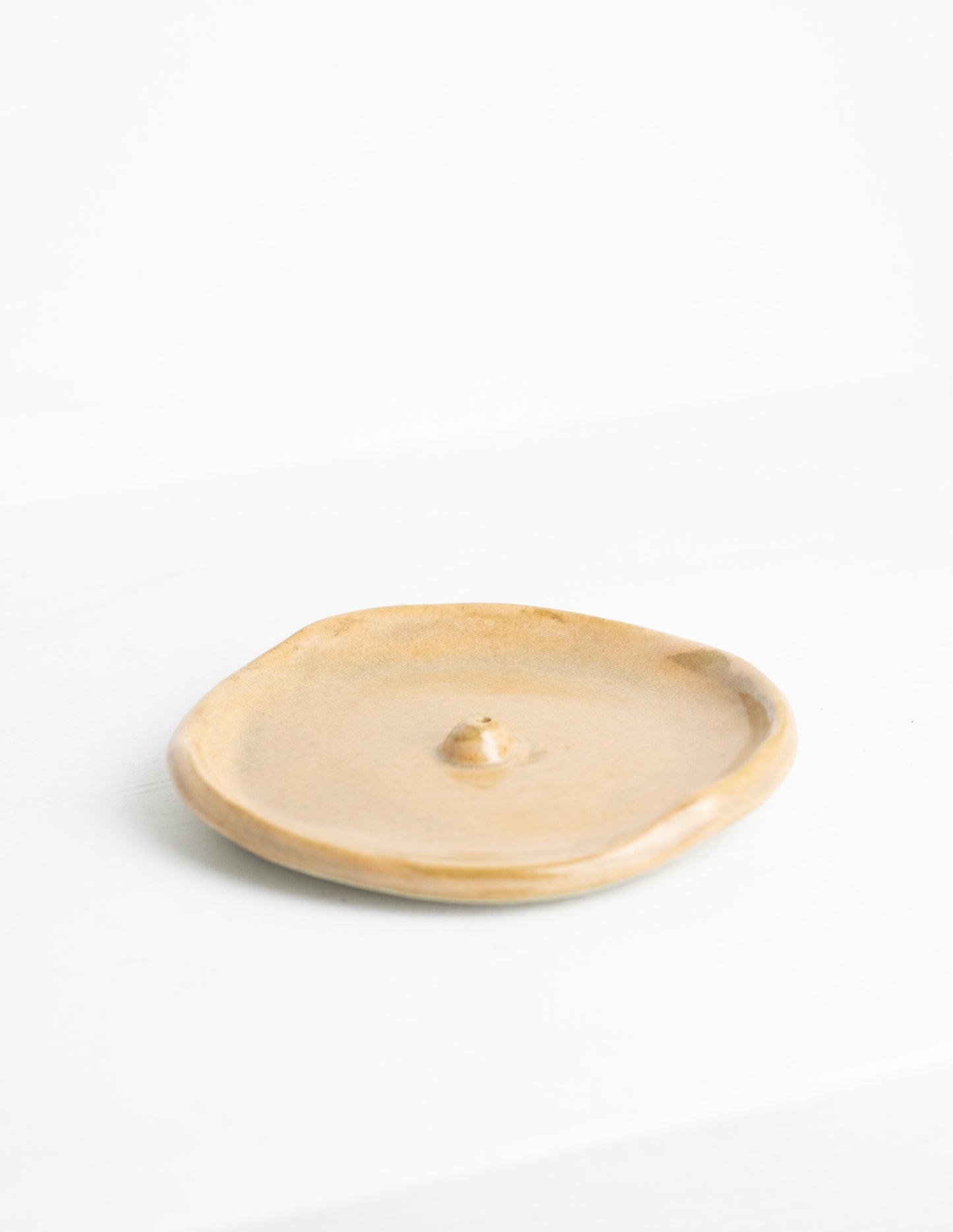 Incense holder round honey