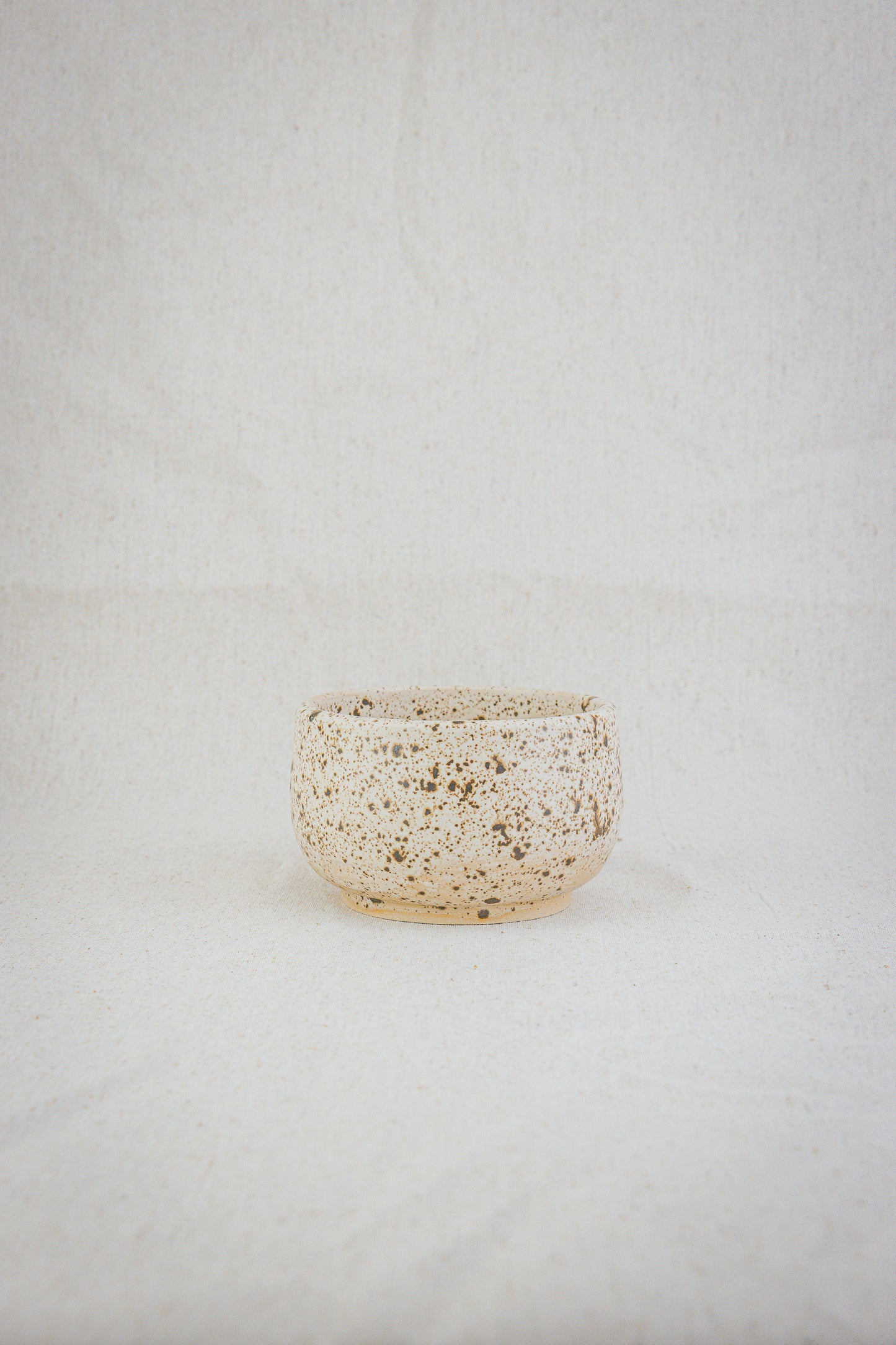 Ceramic bowl spotted