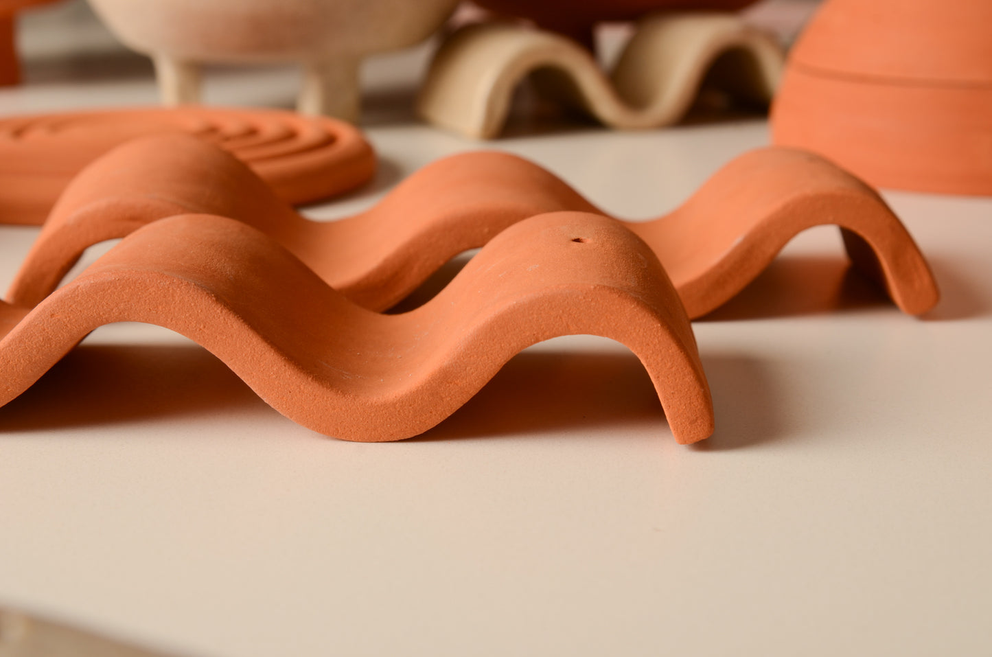 Terracotta | Wiggle incense holder