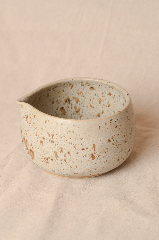 Matcha bowl spotted grey