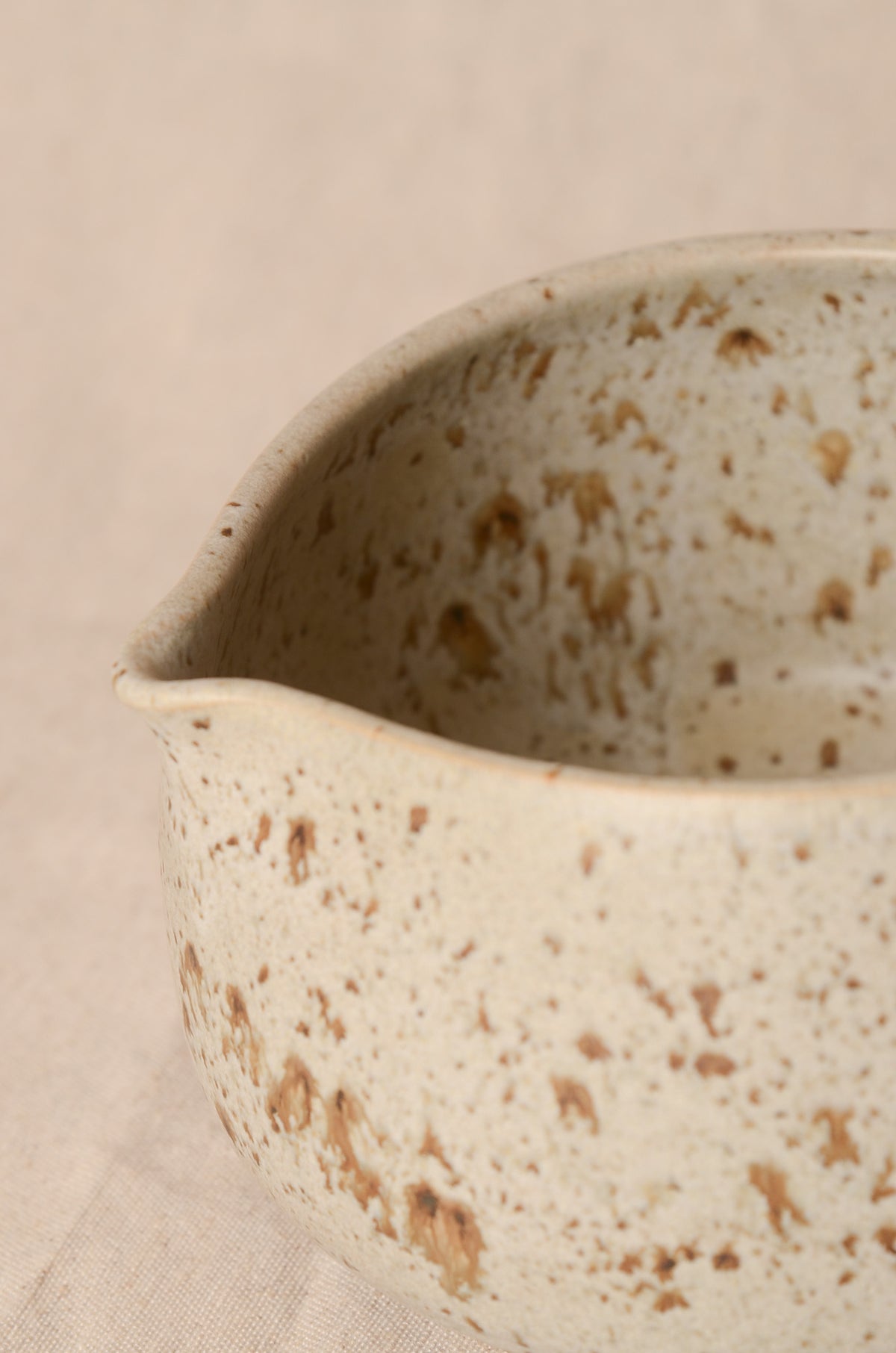 Matcha bowl spotted grey