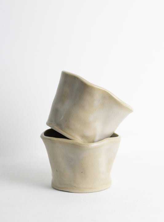 Wave cup beige M