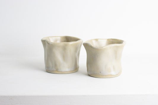 Wave cup beige S