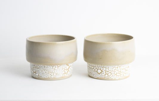 Stackable cup beige M