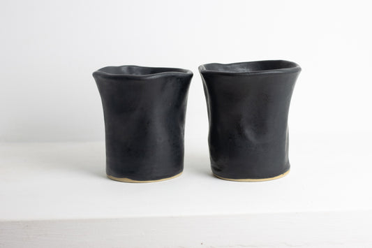 Wave cup black L