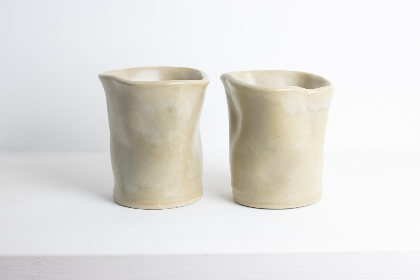 Wave cup beige L