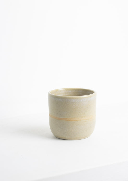 Stripe cup beige -