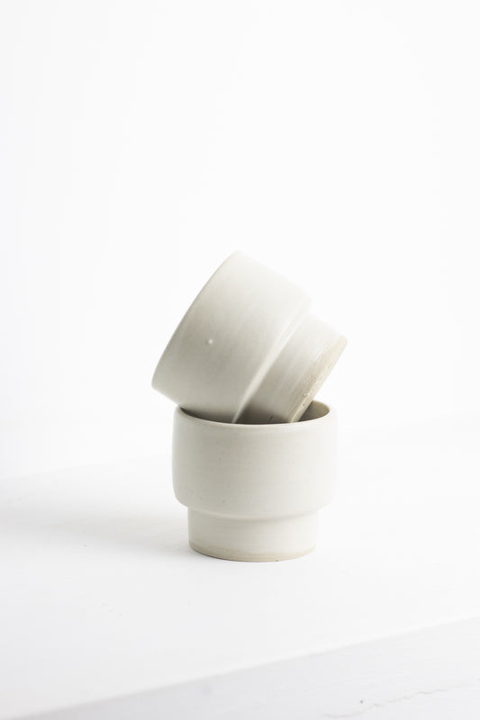 Stackable cup white S
