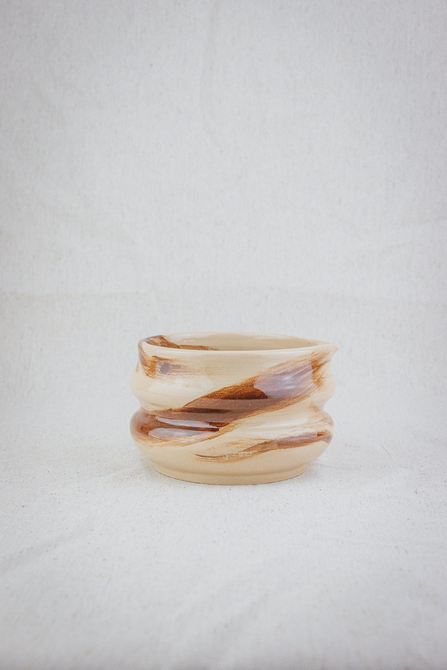 Matcha bowl brown detail
