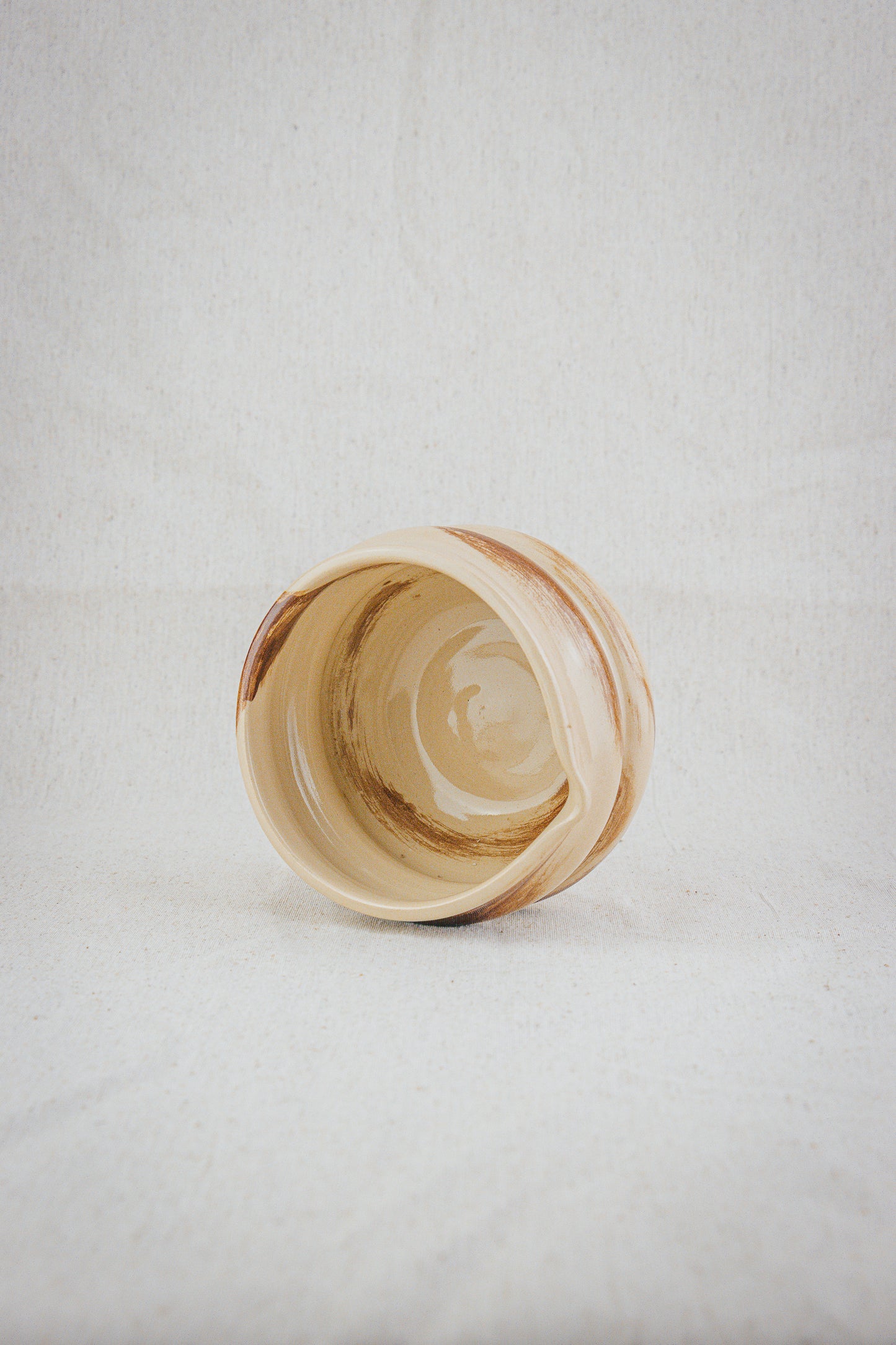 Matcha bowl brown detail